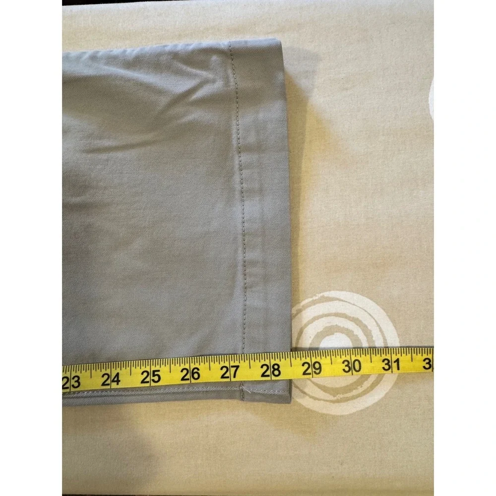 L.L.Bean Chino Classic Fit Pants Mens 42x29 Light Grey Coolmax Preppy Neutral - Picture 13 of 15